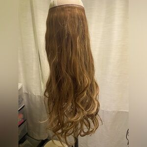 Wig/hair extension light brown with highlights 26 inches long